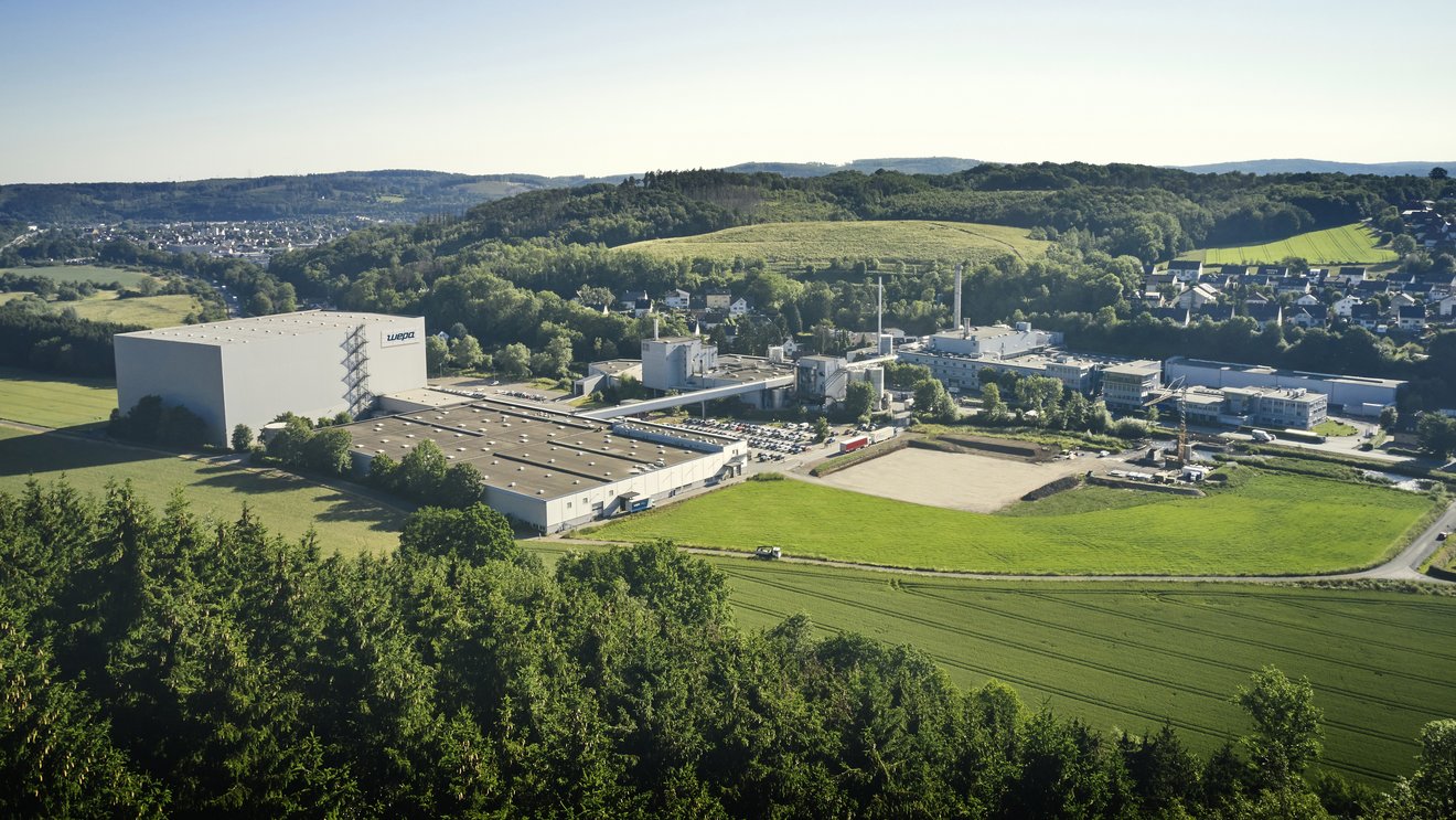 Unternehmensstandort von WEPA Hygieneprodukte GmbH in Mueschede